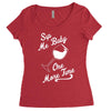 sip me baby one more time wine glass Women's Triblend Scoop T-shirt