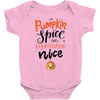 pumpkin spice and everything nice Baby Bodysuit