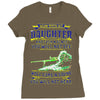 mess with my daughter and from a place Ladies Fitted T-Shirt