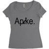 apike Women's Triblend Scoop T-shirt