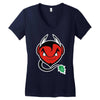 the devil made me brew it Women's V-Neck T-Shirt