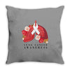 lung cancer awaneress Throw Pillow