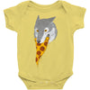 pizza wolf Baby Onesie