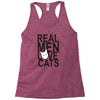 real men love cat Racerback Tank