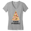 pizza lover's food pyramid Women's V-Neck T-Shirt