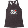 save gaza palestine Racerback Tank