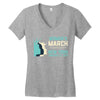 Women's March New York Women's V-Neck T-Shirt