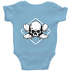 skate until the end black Baby Onesie