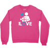 portal true love   aperture lab video gamer teleport online pc goal te Crewneck Sweatshirt