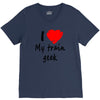 i love my train geek V-Neck Tee
