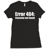 halloween error 404 costume not found Ladies Fitted T-Shirt