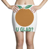 orange uglad Mini Skirts