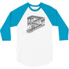 some game involving falling blocks in the style of m.c. escher 3/4 Sleeve Shirt