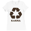 karma recycle Ladies Fitted T-Shirt