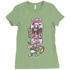 piggy pizza Ladies Fitted T-Shirt