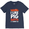 i like pig butts and i cannot lie V-Neck Tee