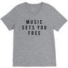 music sets you free V-Neck Tee