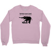 elephants never forget and they never forgive t shirt funny mens tee n Crewneck Sweatshirt