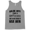 Back Off Crazy Momma Afraid To Use Her Tank Top