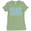 keep talking i m diagnosing you Ladies Fitted T-Shirt