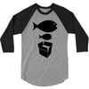 big fish little fish cardboard box   music t shirt 3/4 Sleeve Shirt