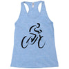 bike rider biker cyclist Racerback Tank