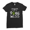 vegan for the voiceless Ladies Fitted T-Shirt