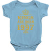kings are born in 1997 Baby Bodysuit
