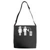 bla bla bla  fun shirt herrentag kult Adjustable Strap Totes