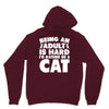 Being an adult is hard I'd rather be a cat Unisex Hoodie