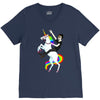 unicorn and human best friends V-Neck Tee