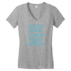 abc elemeno funny geek nerd book school teacher read spelling tee shir Women's V-Neck T-Shirt