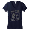 help me stack overflow youre myo nly hope Women's V-Neck T-Shirt
