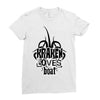 Kraken Loves Boat Ladies Fitted T-Shirt
