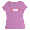 top gun logo cool retro Women's Triblend Scoop T-shirt