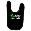 zombie fast food  funny Baby Bibs