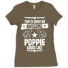 Awesome Poppie Looks Like Ladies Fitted T-Shirt