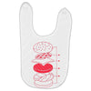 cheeseburger Baby Bibs