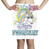 unicorns are born in february cute unicorn Pencil Skirts