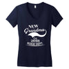 New Grandma 2018 Rokie Dept. Women's V-Neck T-Shirt
