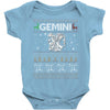 santa gemini christmas ugly t shirts Baby Onesie