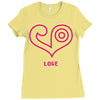 love (2) Ladies Fitted T-Shirt