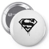superman bleed Pin-back button