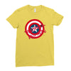 deadpool was here (captain america) Ladies Fitted T-Shirt