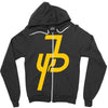 jake paul yellow Zipper Hoodie