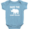 chubby unicorn Baby Bodysuit