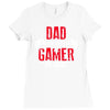 dad by day gamer by night gaming Ladies Fitted T-Shirt