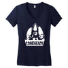 coneheads   eierkopf retro kult serie lustig dickkopf glatze Women's V-Neck T-Shirt