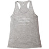 dear santa i'll buy my own stuff Racerback Tank