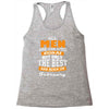 all men are created equal but only the best are born in february Racerback Tank